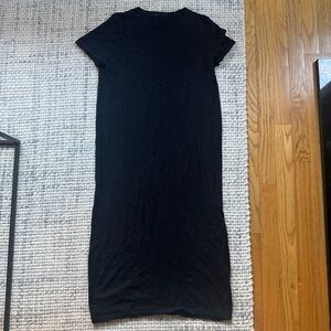 Jenni Kayne Black Wool Knit Midi Dress Small